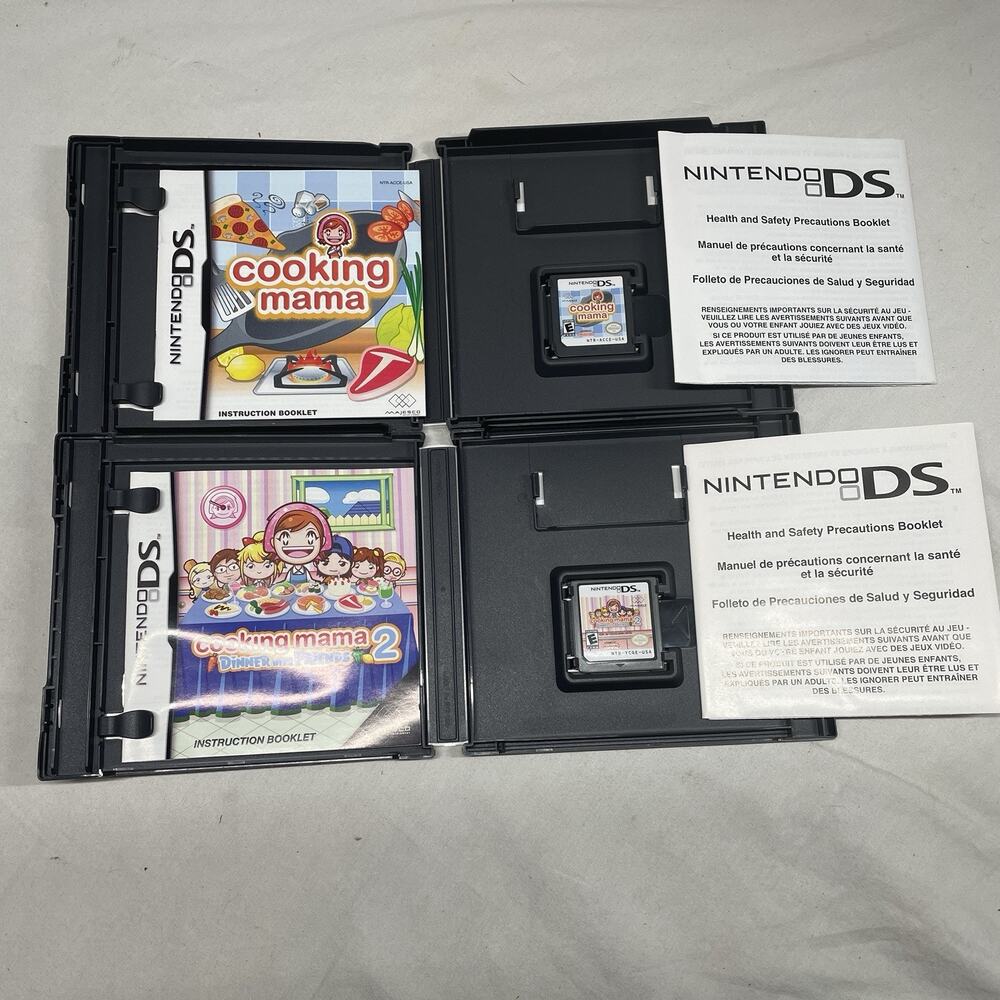 Nintendo DS Game Bundle Cooking Mama, cooking mama 2 Complete In Box Tested - Picture 6 of 7